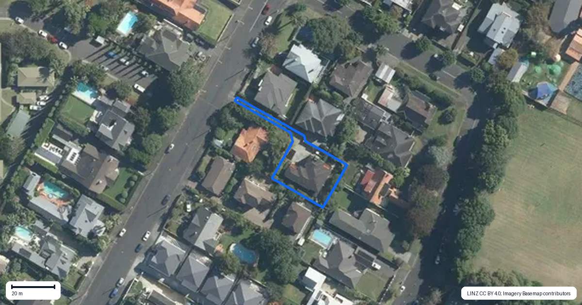 Property context map for 22B Omahu Road, Remuera, Auckland