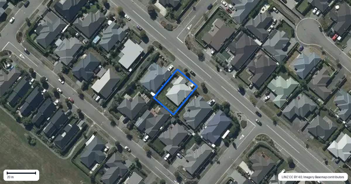 Property context map for 21 Richmond Avenue, Halswell, Christchurch