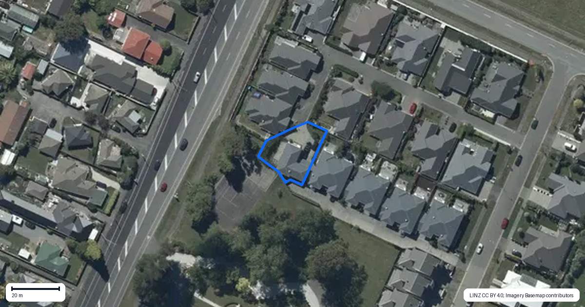 Property context map for 18 Jennabelle Lane, Halswell, Christchurch