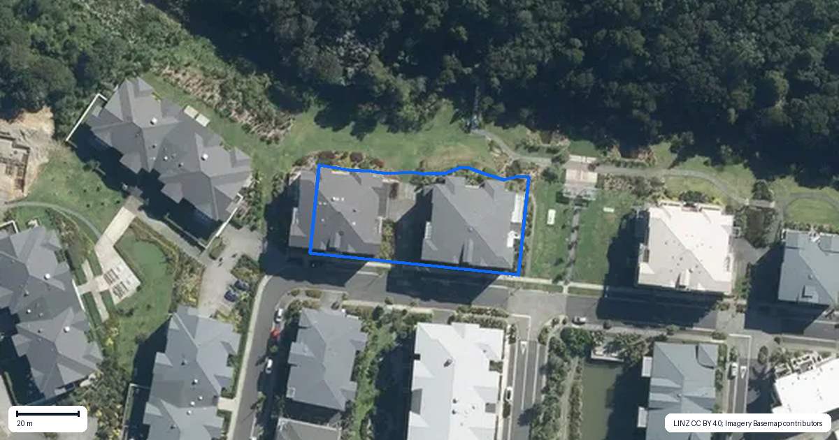Property context map for 84 Eaves Bush Parade, Orewa