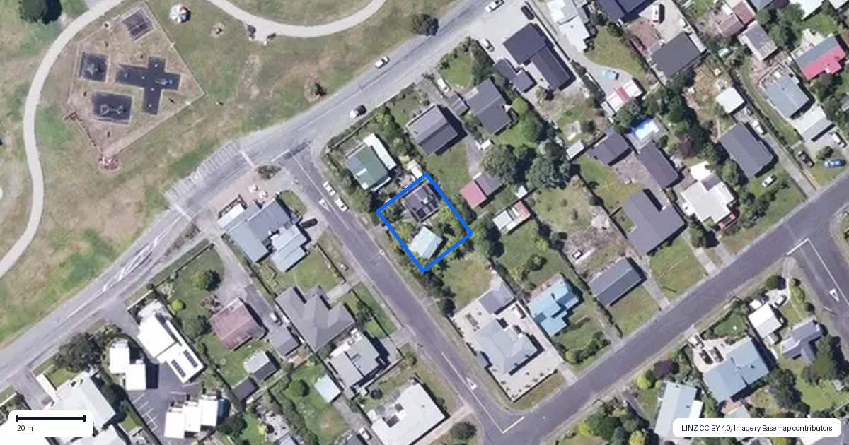 Property context map for 3 Kupe Street, Carters Beach, Westport