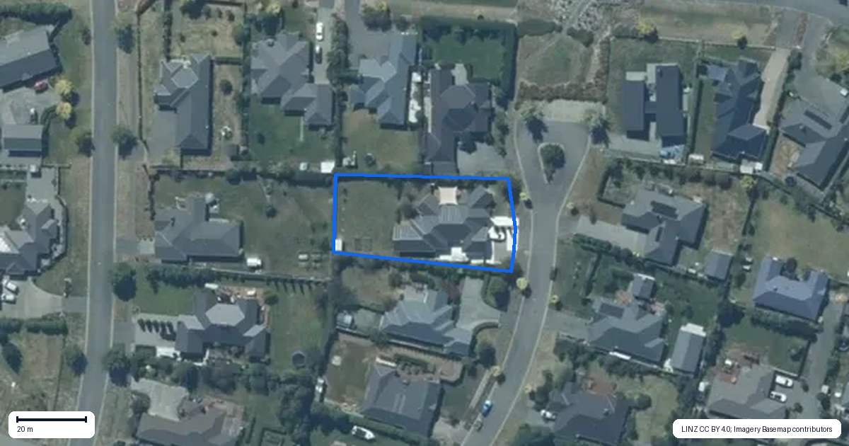 Property context map for 9 Simms Lane, West Melton