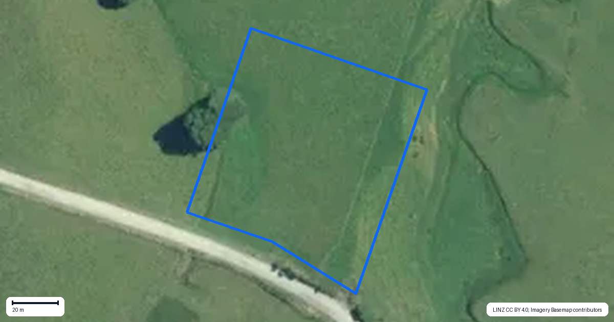 Property context map for 93 Pond Road, Raglan