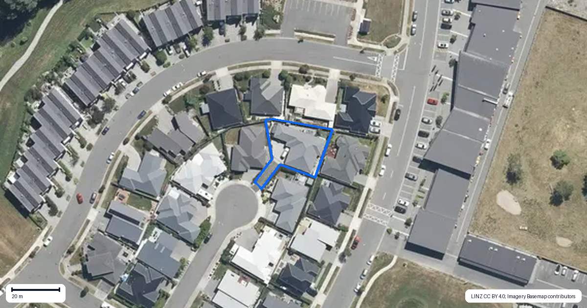 Property context map for 10 Addies Way, Kaiapoi