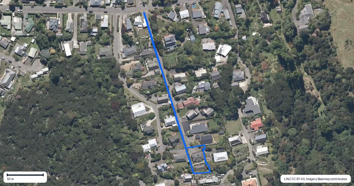 Property context map for 40D Rue Grehan, Akaroa