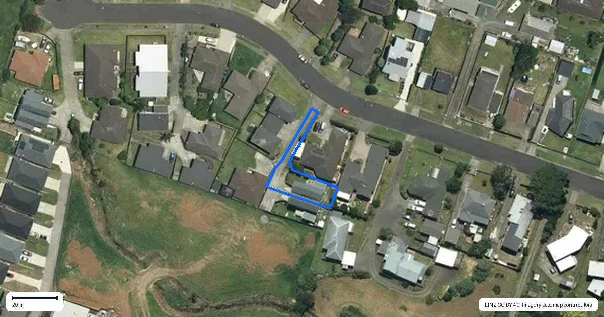 Property context map for 65A Gibson Road, Tuakau