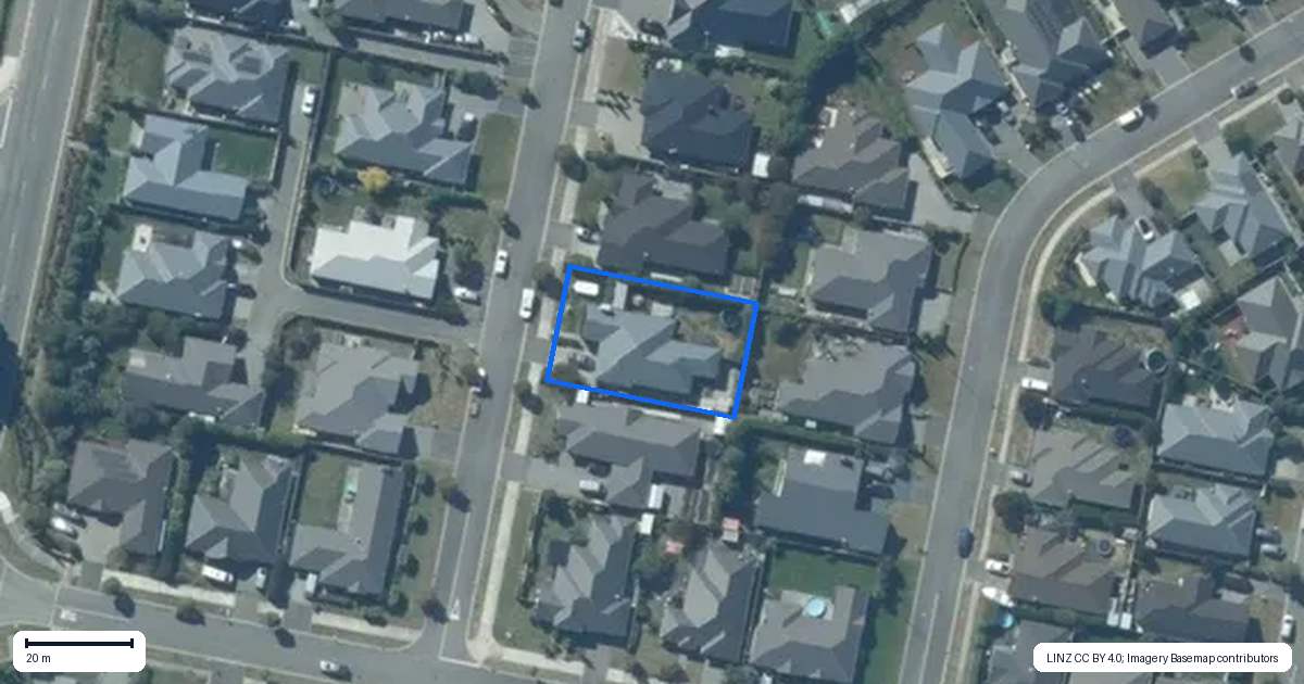 Property context map for 19 Stanford Way, Rolleston