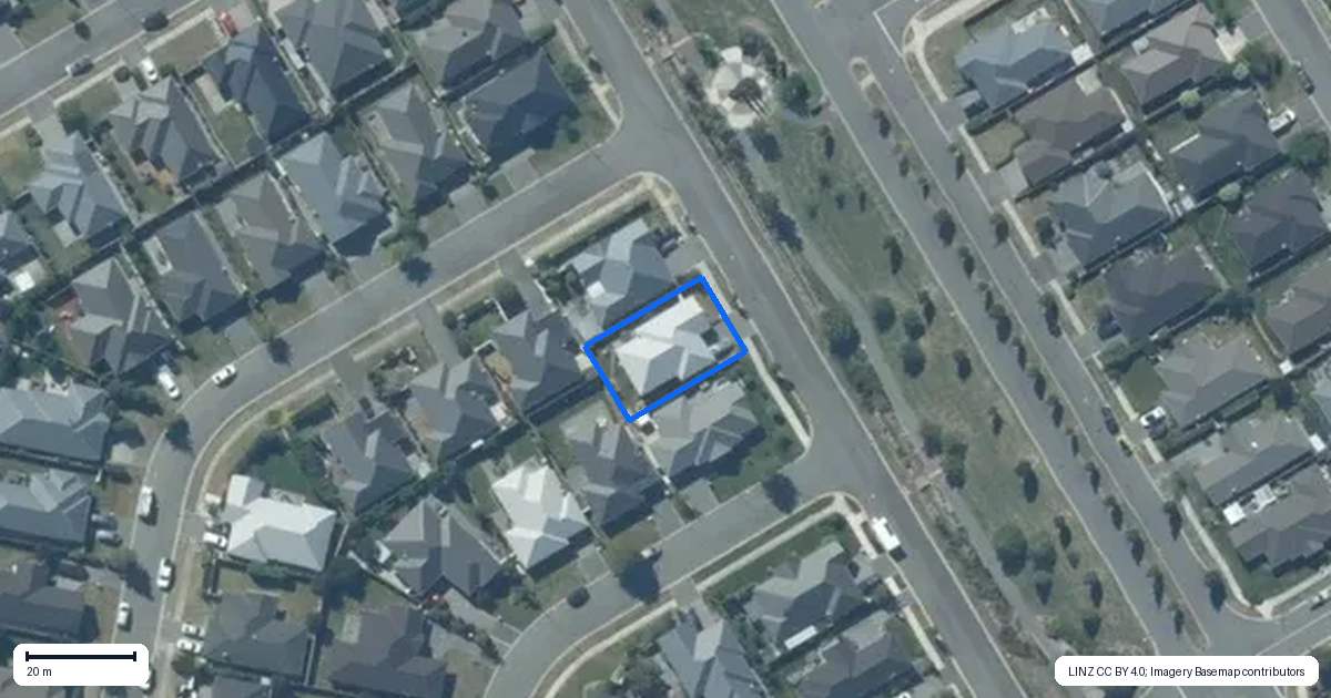 Property context map for 20 Castleton Drive, Rolleston