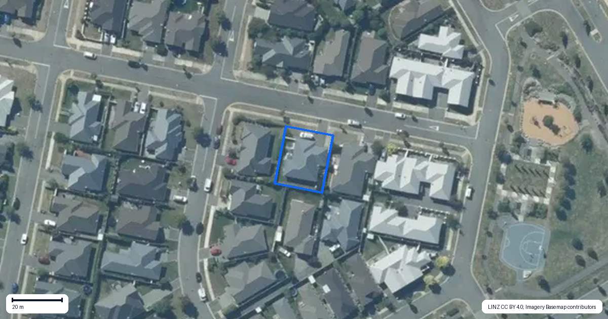 Property context map for 36 Maltby Drive, Rolleston