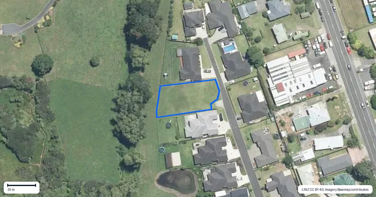 Property context map for 9 Glory Way, Buckland, Pukekohe