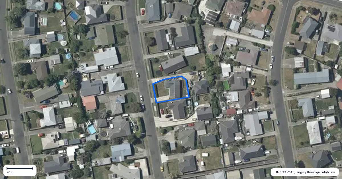 Property context map for 11 Magdalen Crescent, Pirimai, Napier