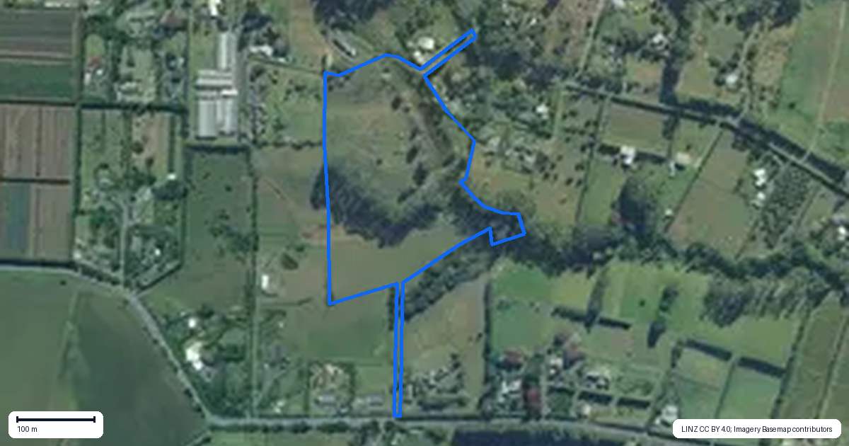 Property context map for 104B Koropewa Road, Waipapa
