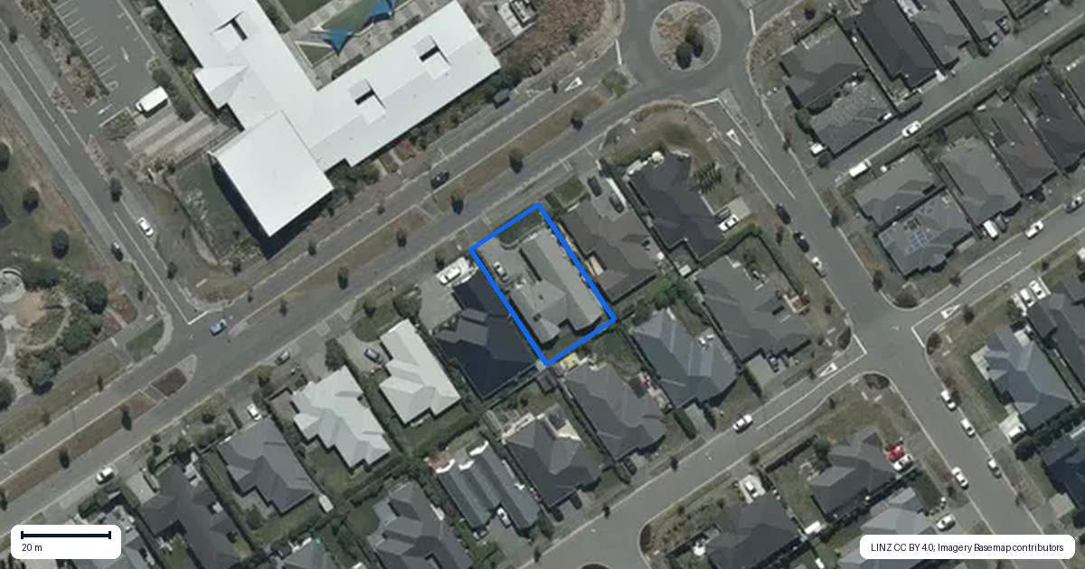 Property context map for 48 The Runway, Wigram, Christchurch