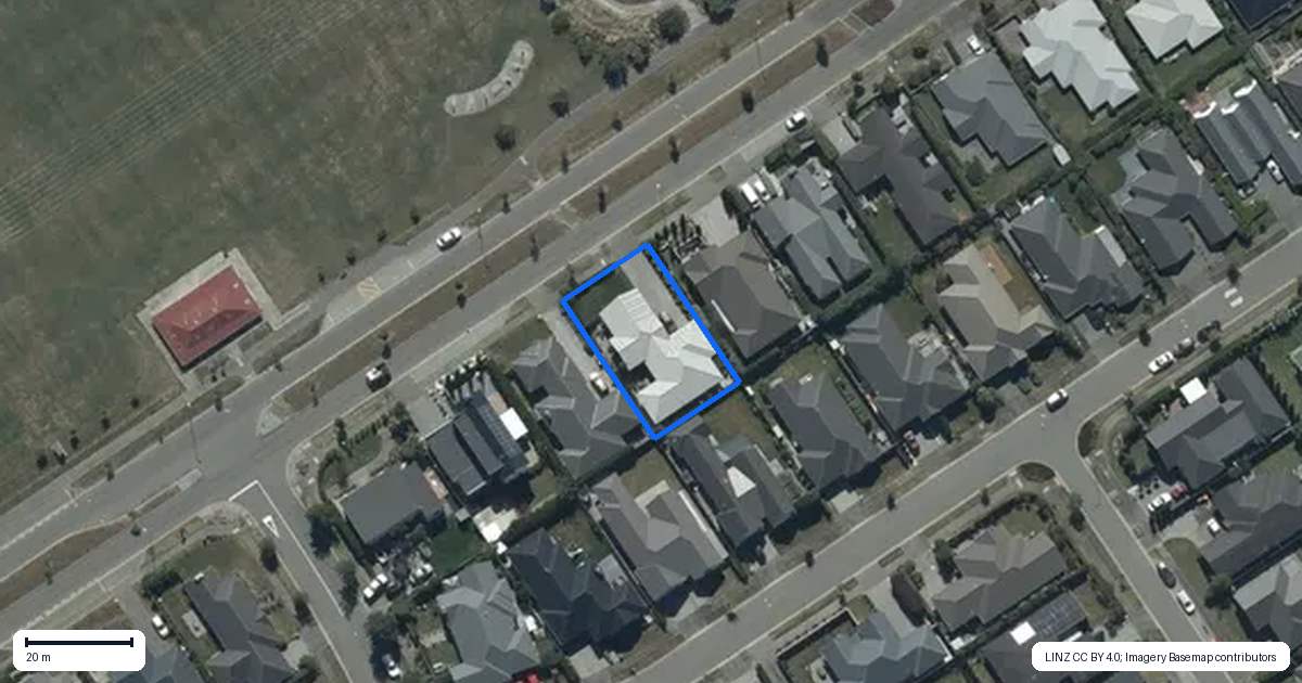 Property context map for 32 The Runway, Wigram, Christchurch