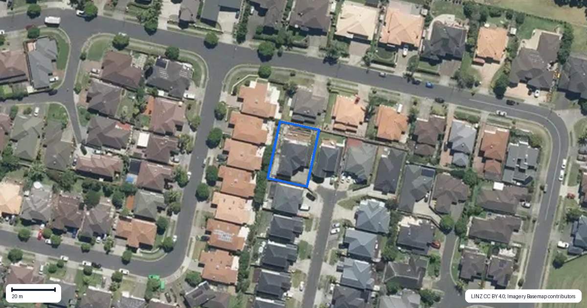 Property context map for 18 Shelby Lane, Flat Bush, Auckland