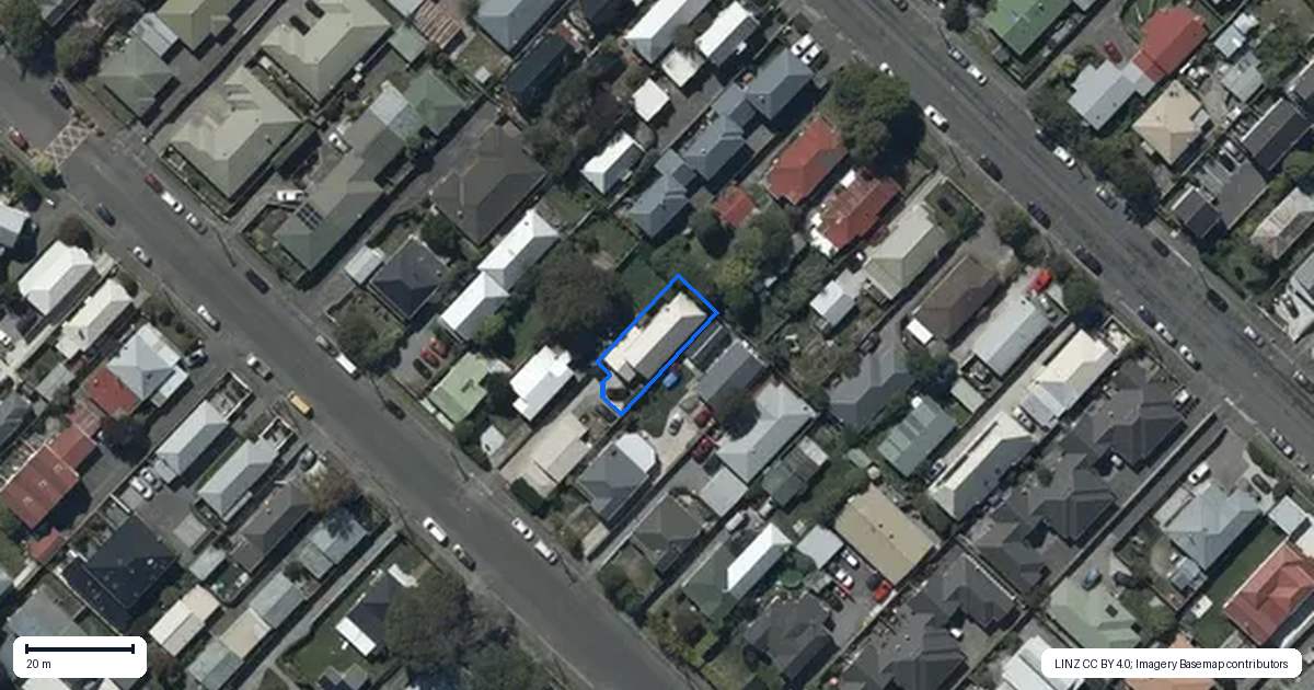 Property context map for 125A King Street, Sydenham, Christchurch