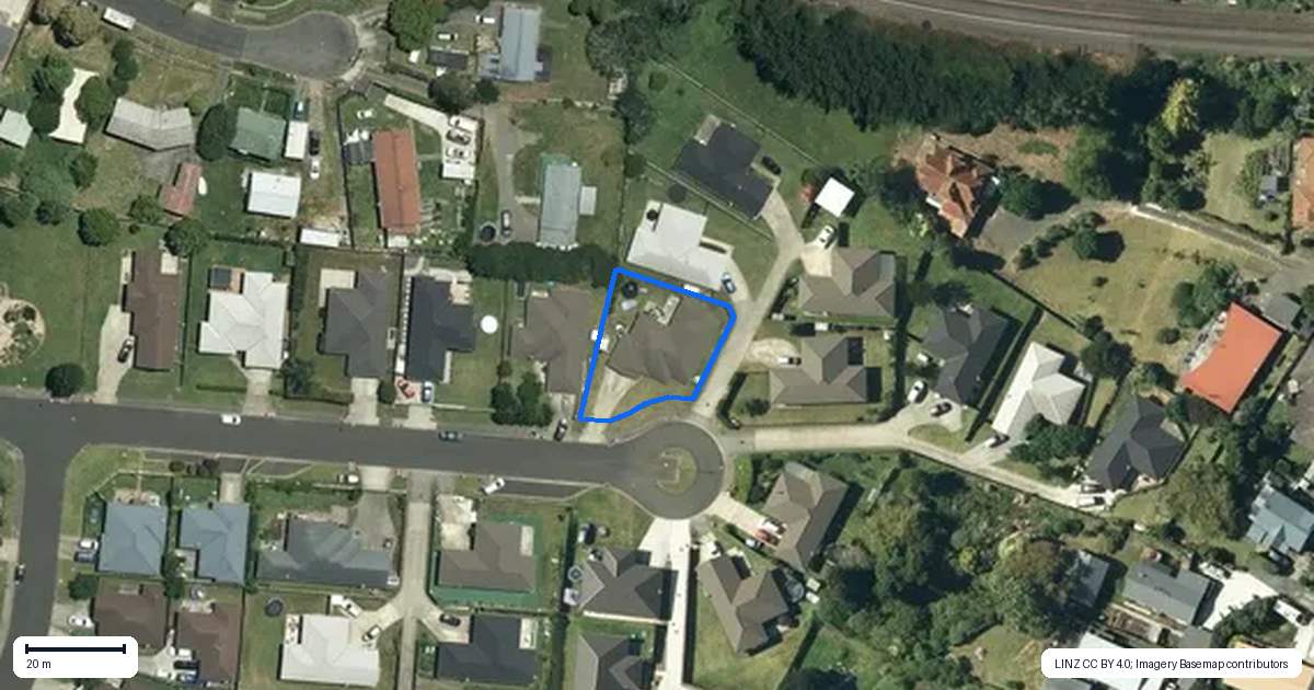 Property context map for 21 Martindale Lane, Tuakau