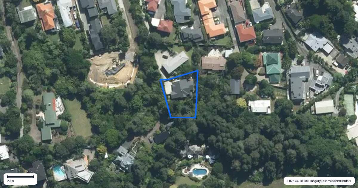 Property context map for 22A Channel View Road, Campbells Bay, Auckland