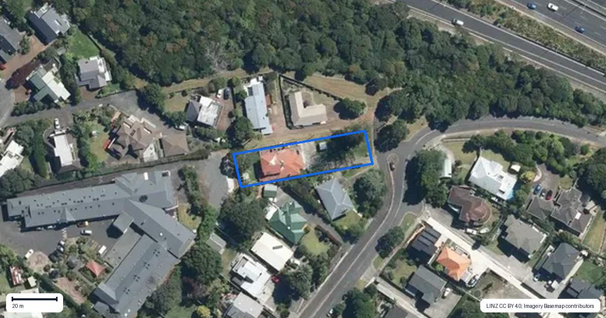 Property context map for 29 Seacliffe Road, Hillsborough, Auckland