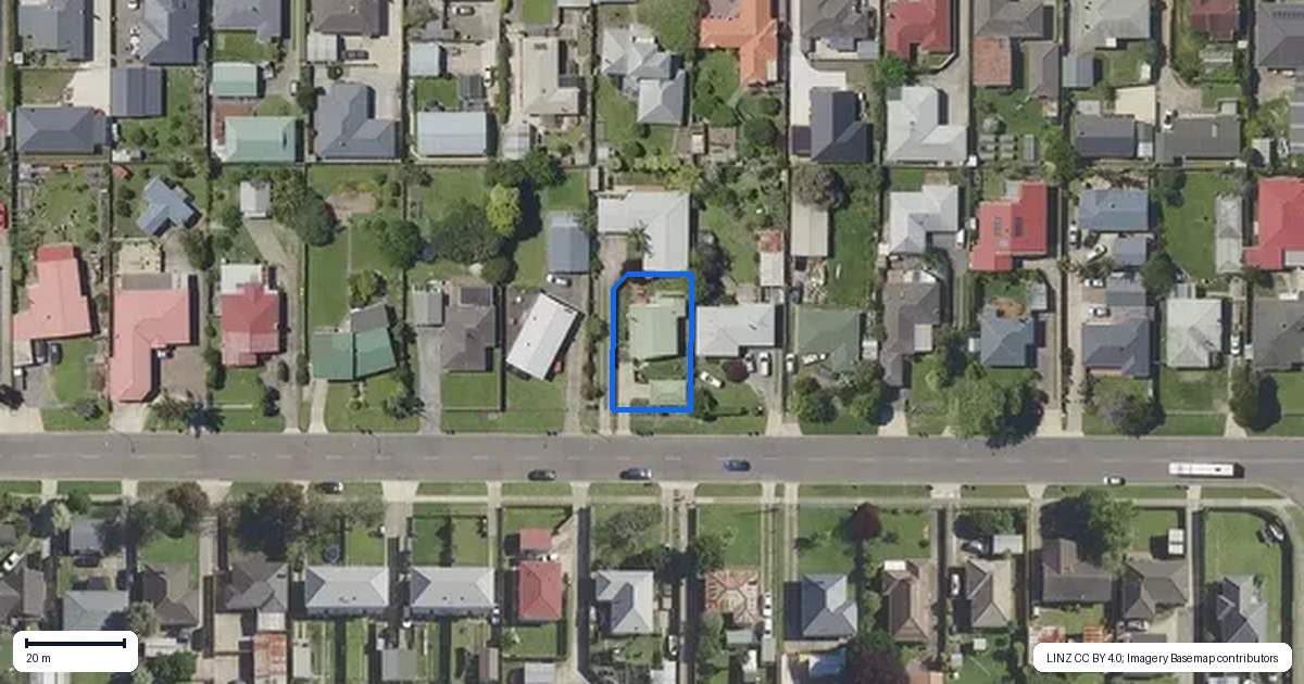 Property context map for 26 Churchill Street, Whakatane