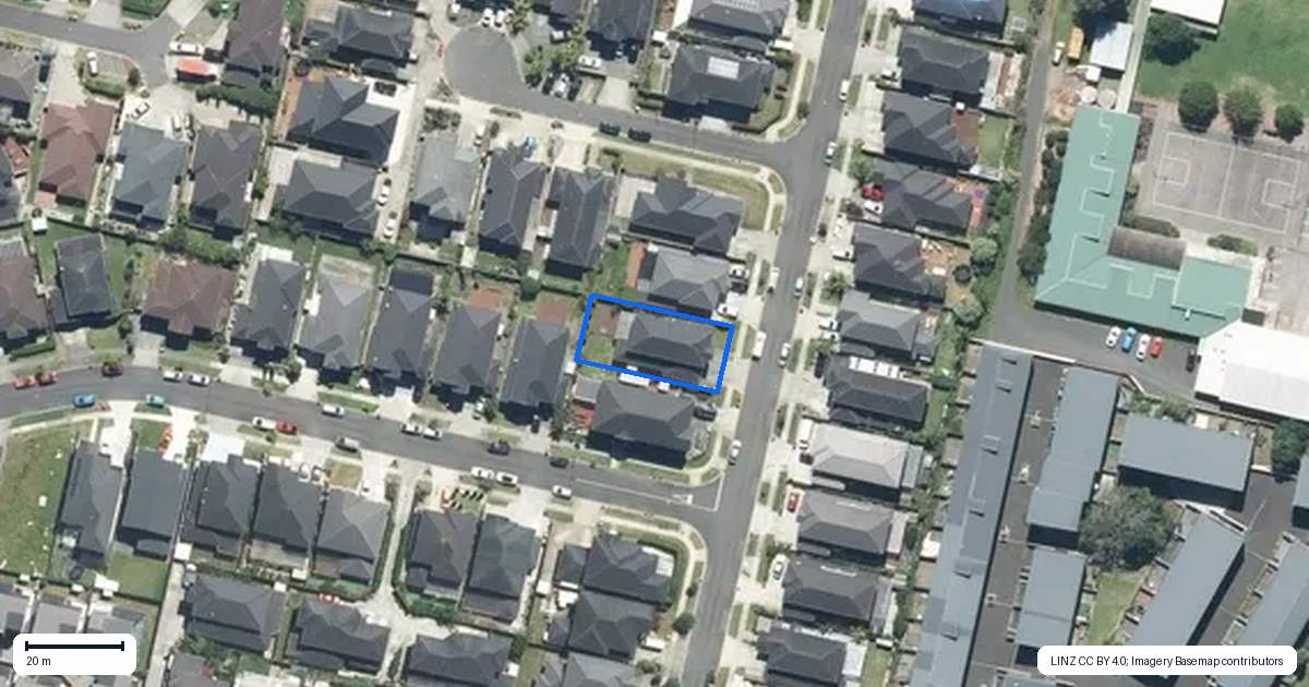 Property context map for 33 Springside Drive, Flat Bush, Auckland