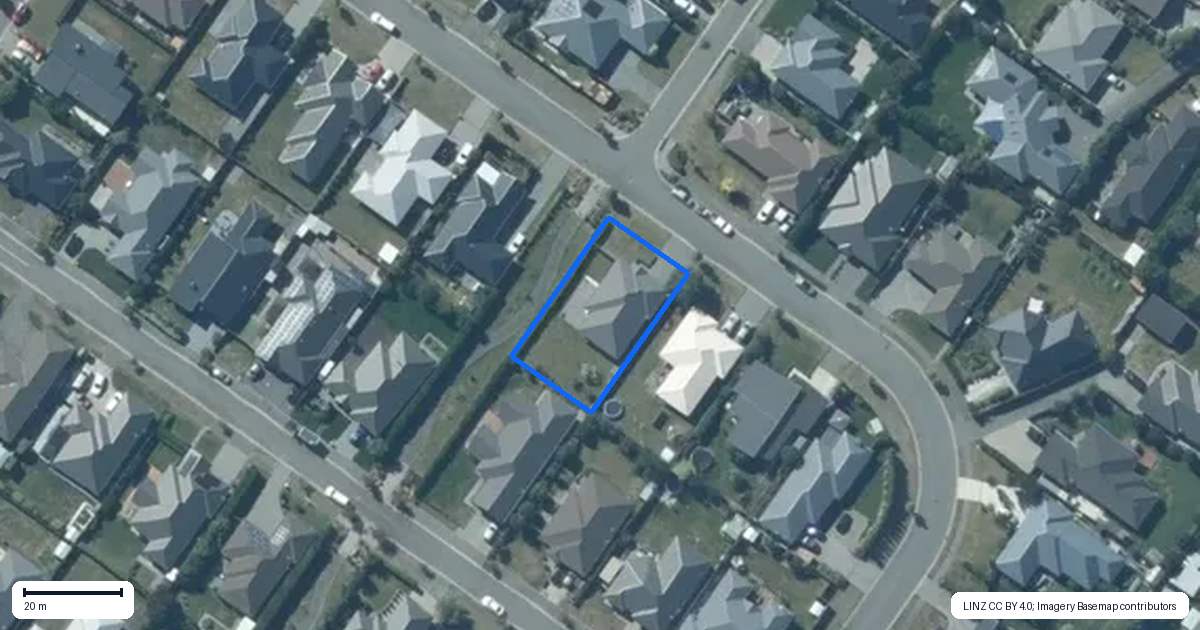 Property context map for 15 Quartz Drive, Rolleston