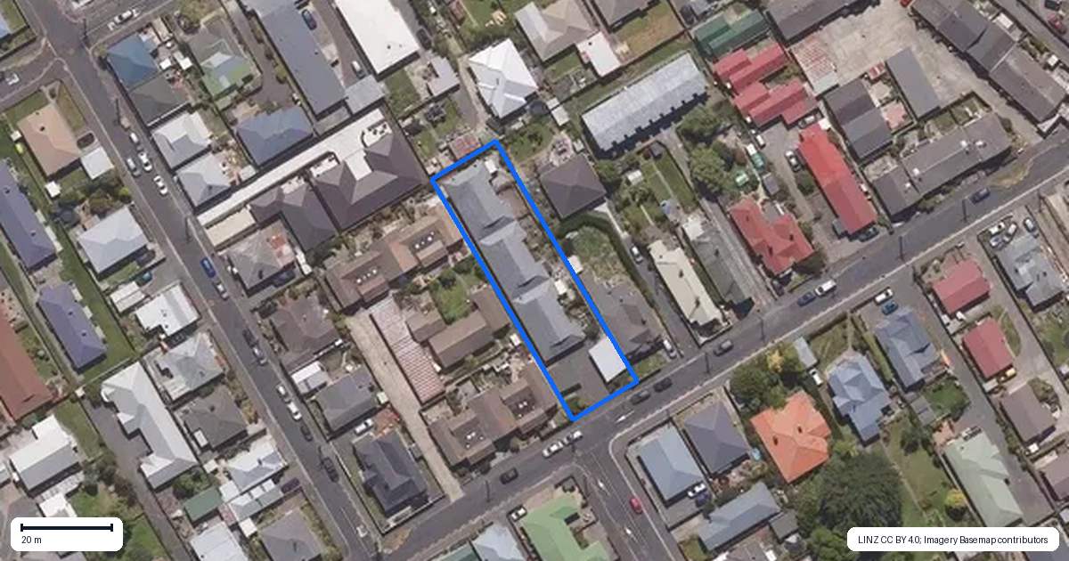 Property context map for 50B Oxford Street, South Dunedin, Dunedin