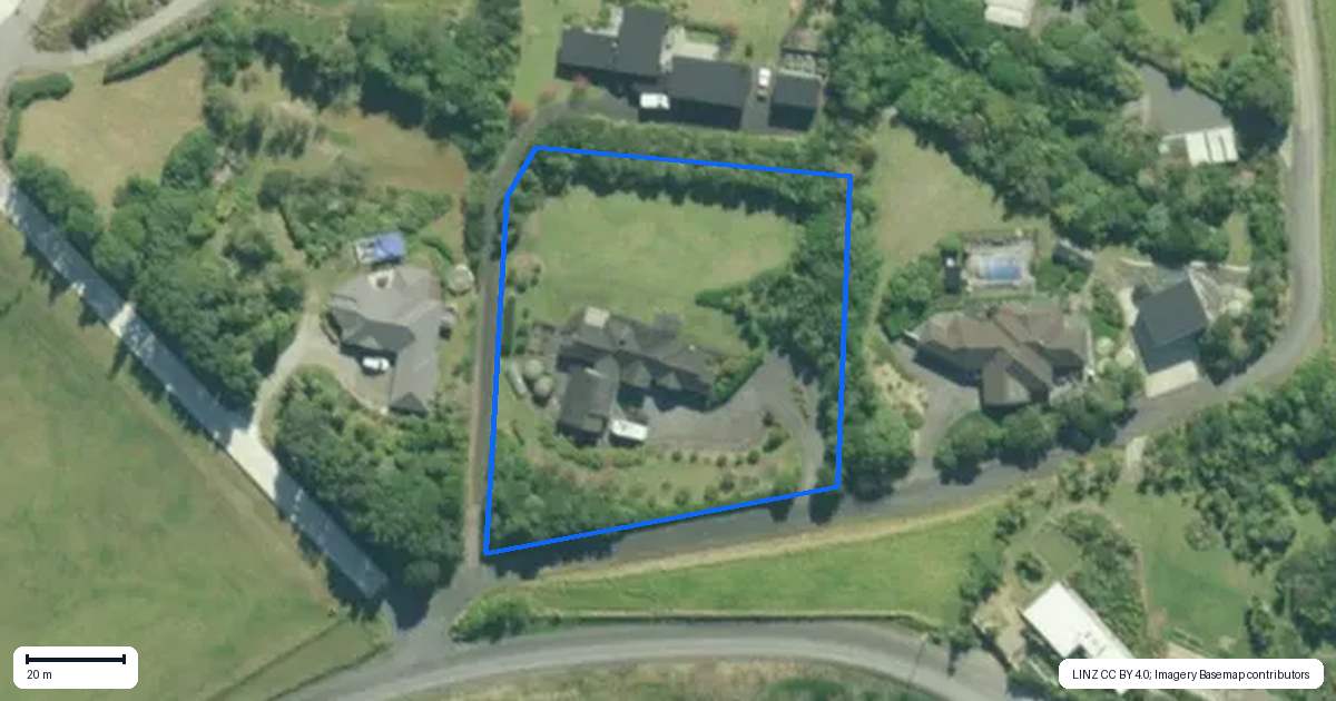 Property context map for 7 Ocean Sounds Place, Mangawhai