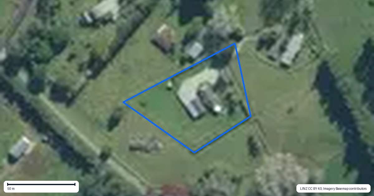 Property context map for 189C Sandys Road, Waipapa