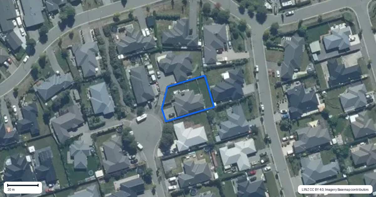 Property context map for 58 Park Lane, Rolleston