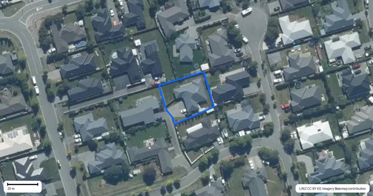 Property context map for 5B Malory Way, Rolleston