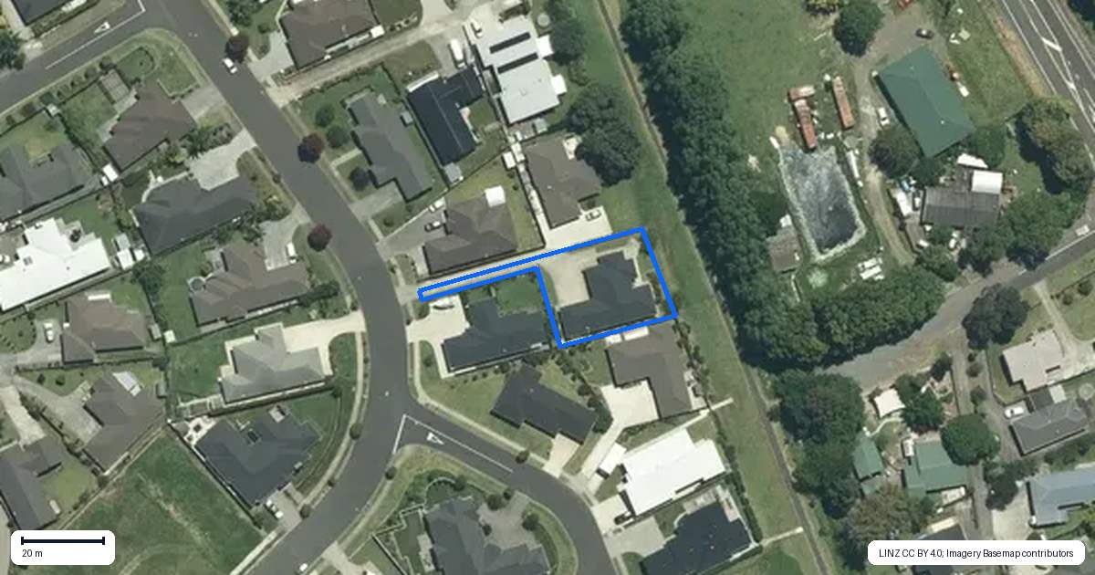 Property context map for 29 Merrimana Drive, Thames