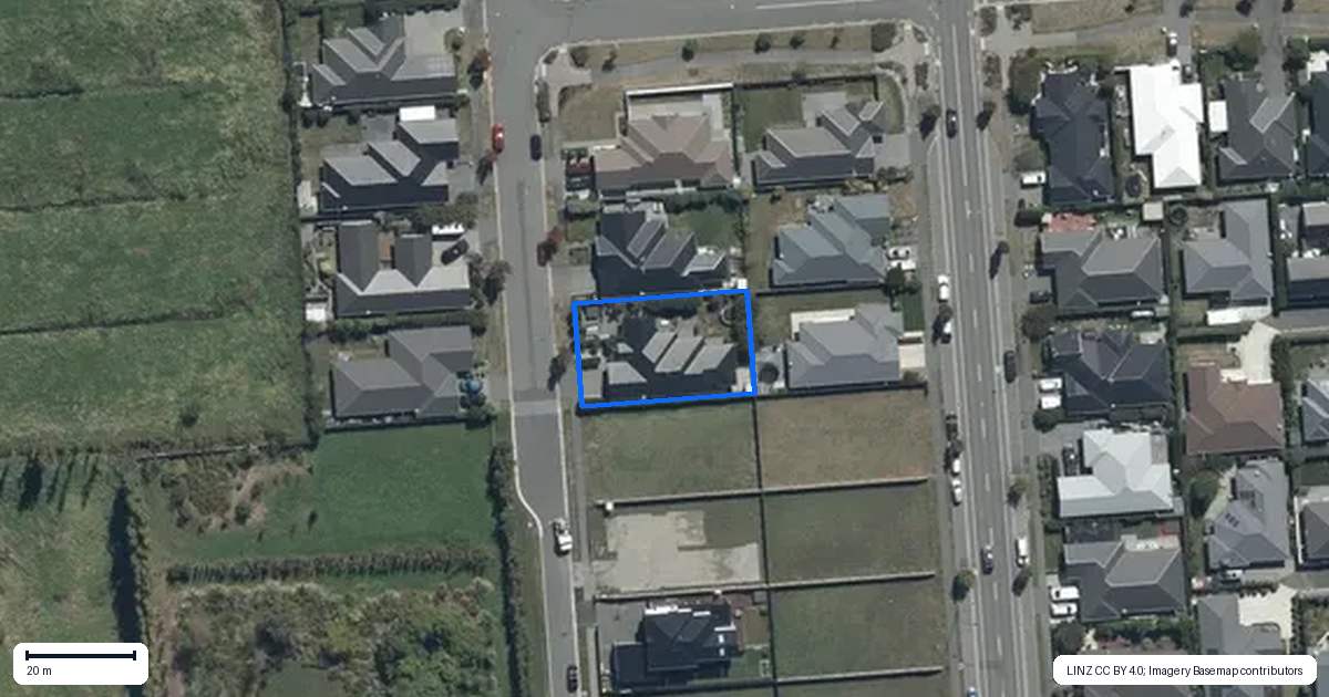 Property context map for 62 Metehau Street, Marshland, Christchurch
