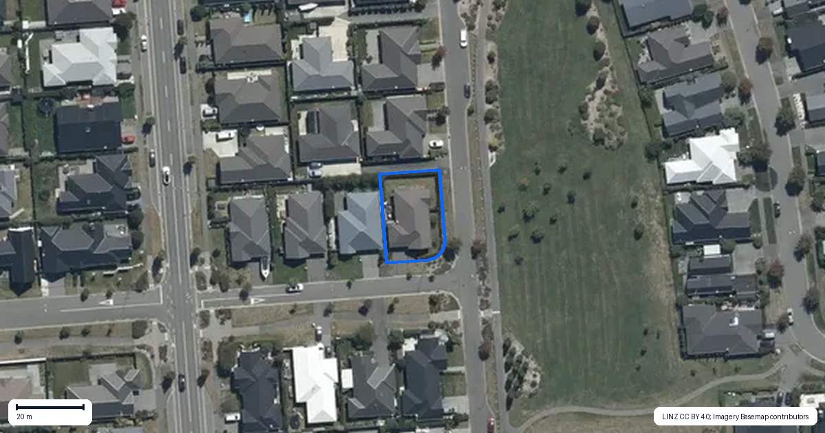 Property context map for 23 Raranga Street, Marshland, Christchurch
