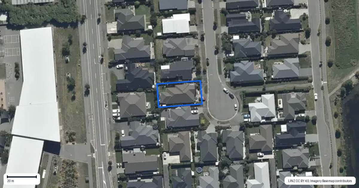 Property context map for 14 Whitau Place, Marshland, Christchurch