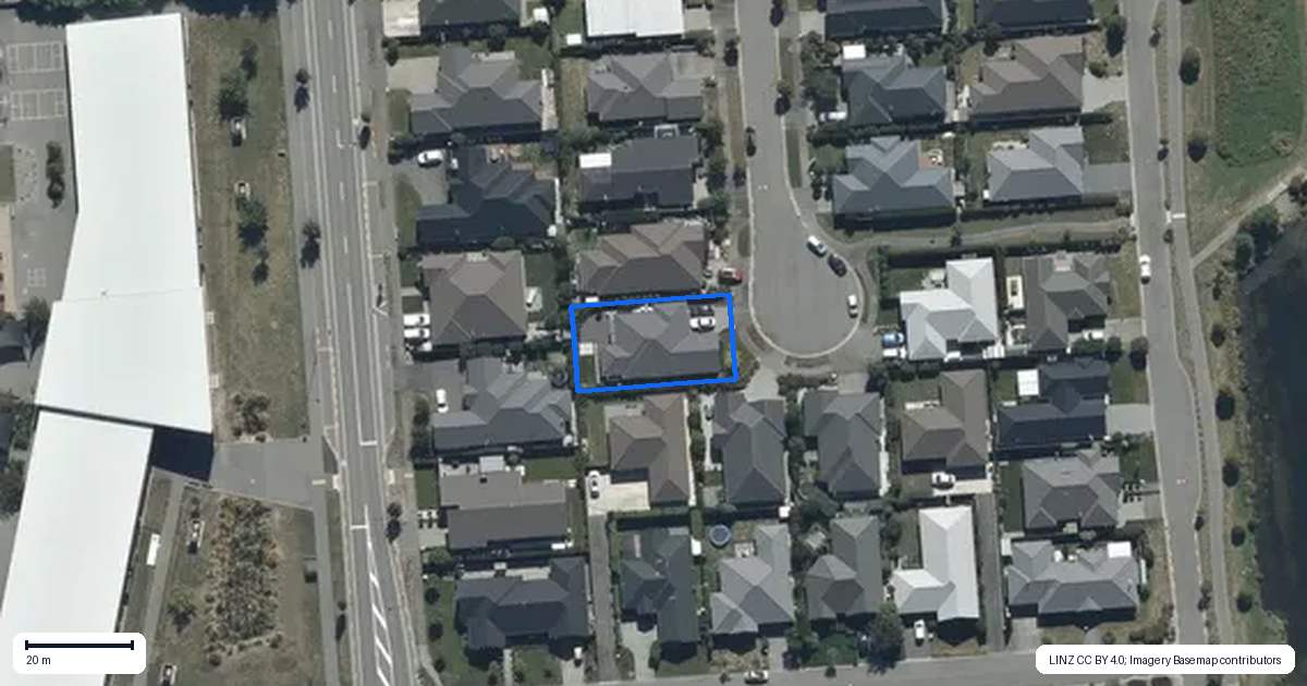 Property context map for 16 Whitau Place, Marshland, Christchurch
