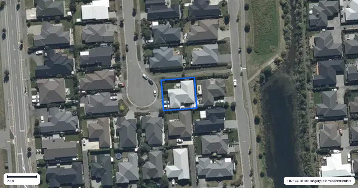 Property context map for 15 Whitau Place, Marshland, Christchurch
