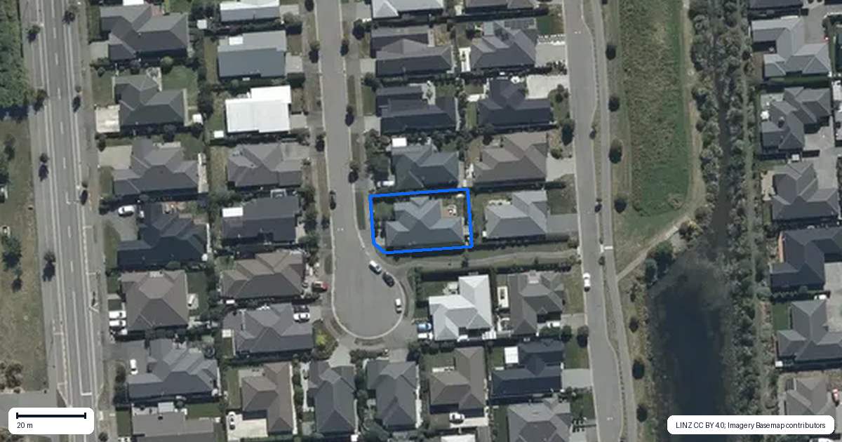 Property context map for 11 Whitau Place, Marshland, Christchurch