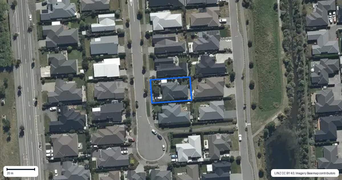 Property context map for 9 Whitau Place, Marshland, Christchurch