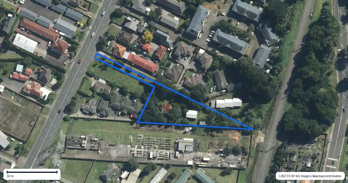 Property context map for 160A Mount Wellington Highway, Mount Wellington, Auckland
