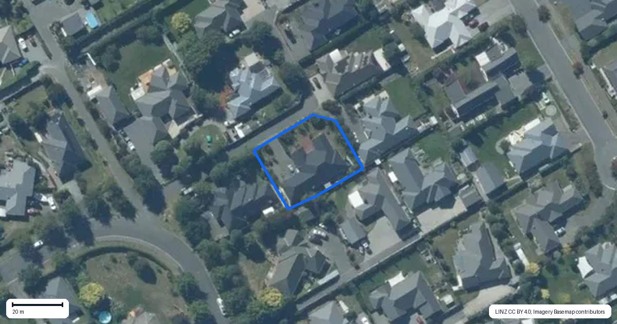 Property context map for 12B Manor Drive, Rolleston