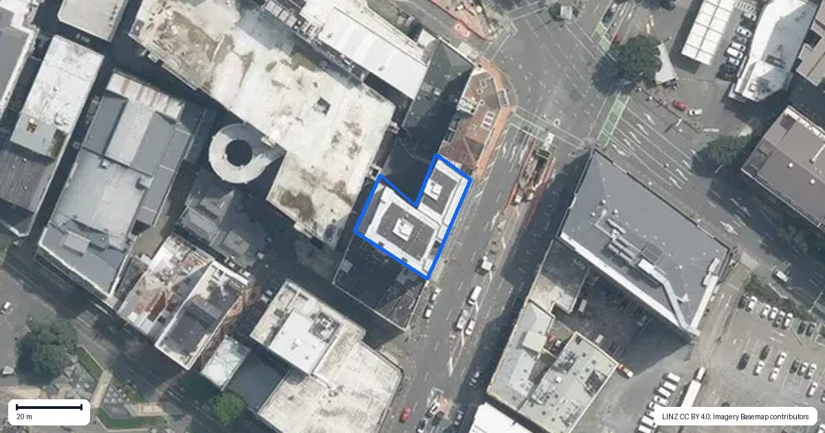 Property context map for 10E/30 Taranaki Street, Te Aro, Wellington