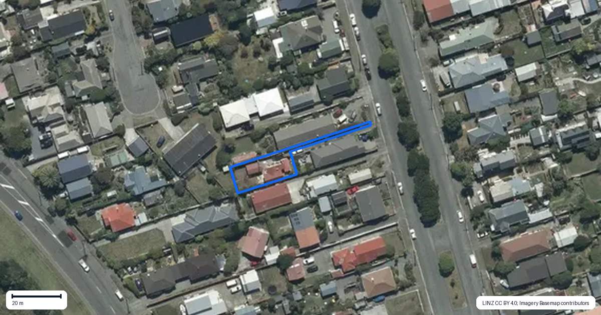 Property context map for 2/76 Oram Avenue, New Brighton, Christchurch