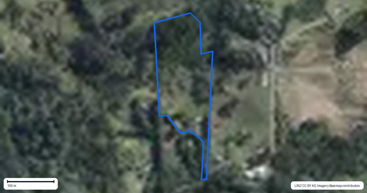 Property context map for 50 Potter Road, Dairy Flat