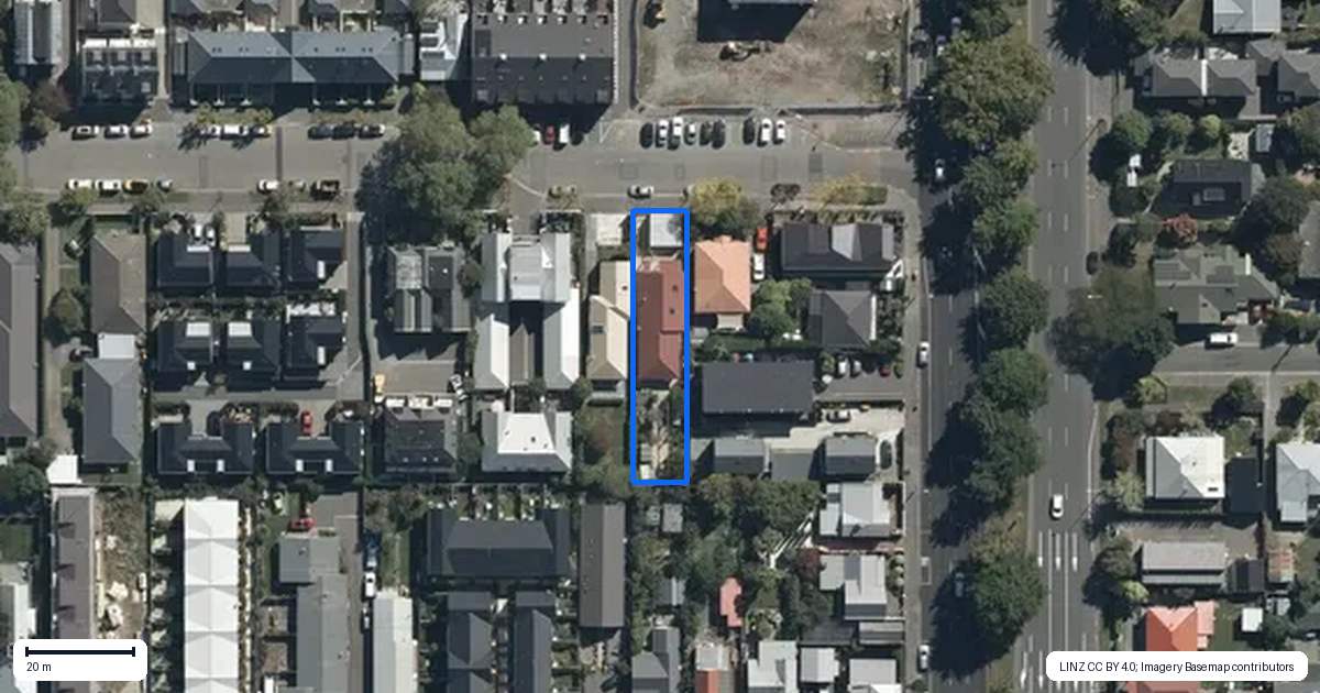 Property context map for 194 Chester Street East, Christchurch Central, Christchurch