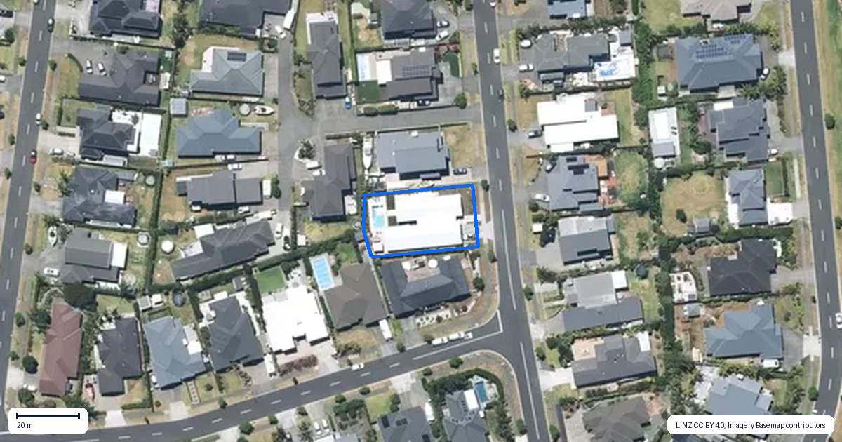 Property context map for 64 Liberty Crescent, Beachlands, Auckland