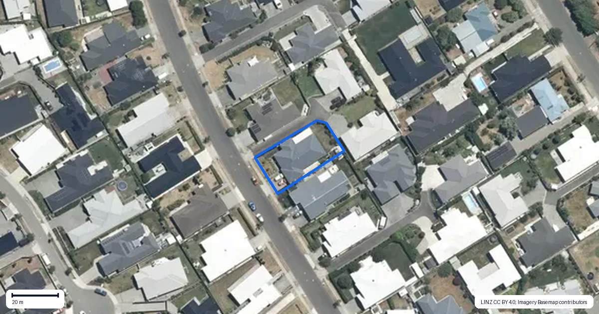 Property context map for 23 Percy Berry Place, Havelock North