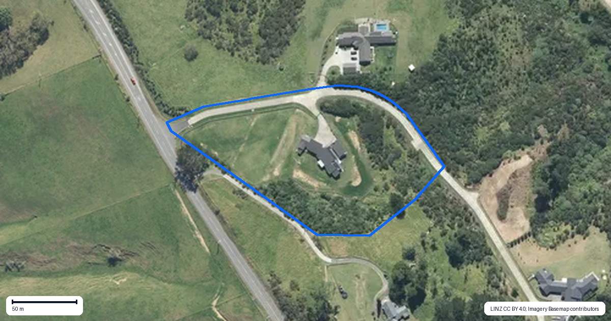 Property context map for 292 Whitford Park Road, Whitford