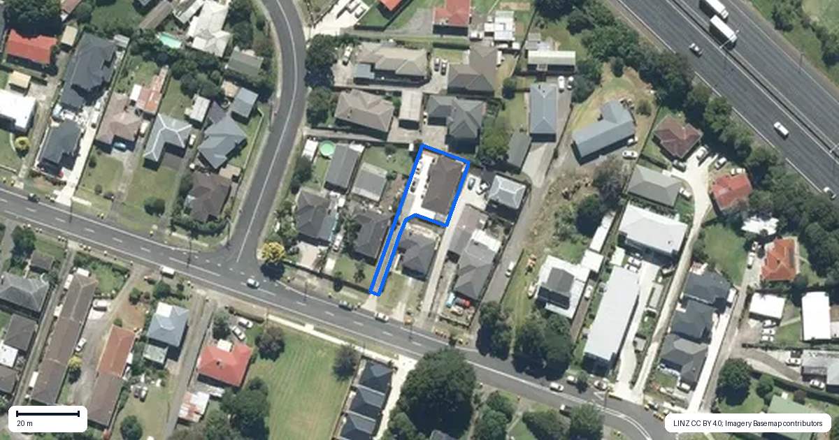 Property context map for 72A Kimpton Road, Papatoetoe, Auckland