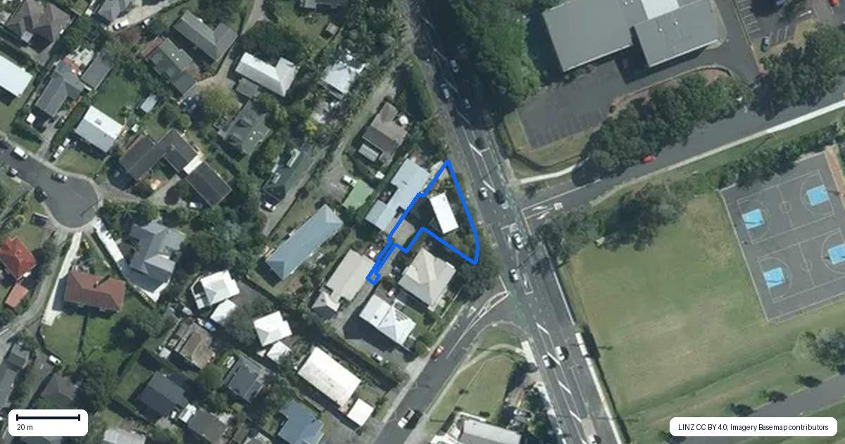 Property context map for 1G Eversleigh Road, Belmont, Auckland